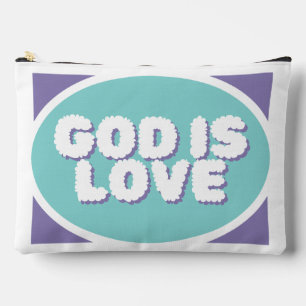 Pochette À Accessoires Retour personnalisé + design avant "Dieu est amour