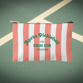 Pochette À Accessoires Retro Après Pickle Ball Social Club Pink Stripe 