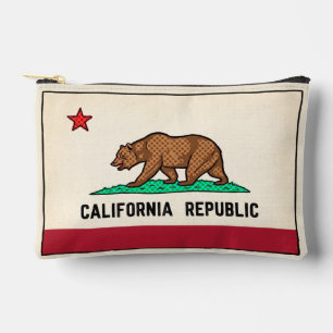 Pochette À Accessoires Rétro Golden State Bear République de Californie