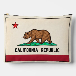 Pochette À Accessoires Rétro Golden State Bear République de Californie