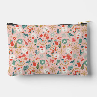 Pochette À Accessoires Retro Pastel Christmas