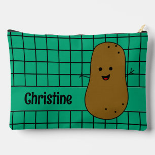 Pochette À Accessoires Rétro, pomme de terre marron, personnalisable sarc