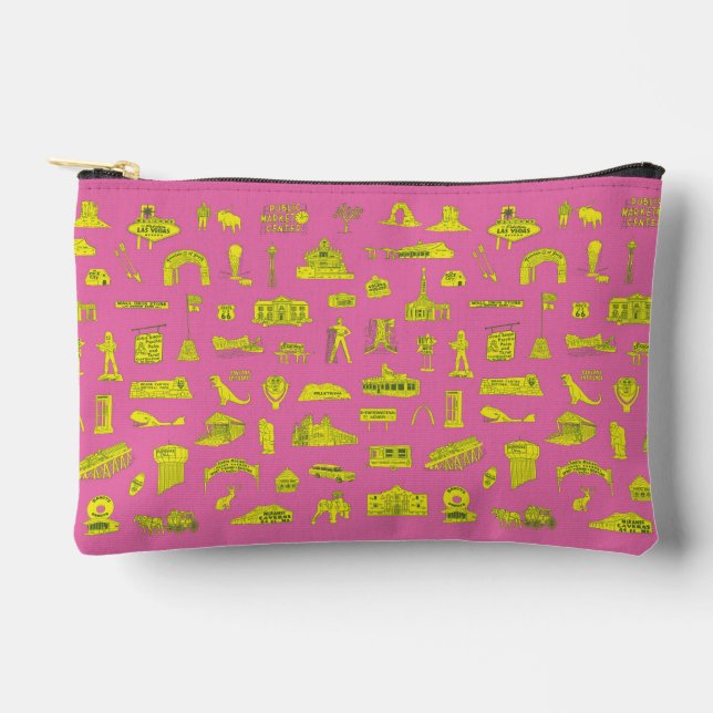 Pochette À Accessoires Retro Road Trip Cosmetic Pouch (Recto)