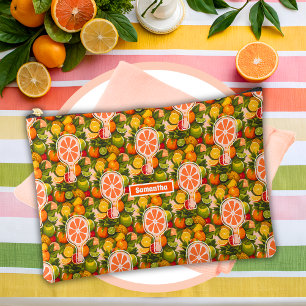 Pochette À Accessoires Retro Tropical Citron Pickleball Shower de Mariage