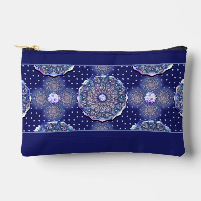 Pochette À Accessoires Rosace bleue (Recto)