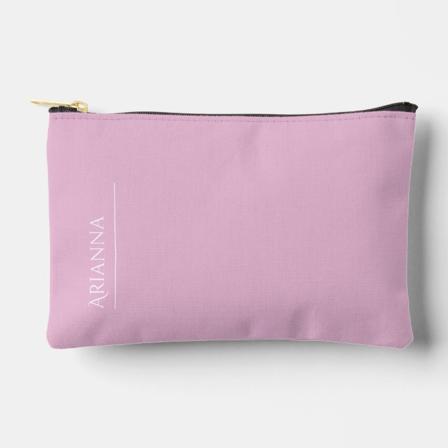 Pochette À Accessoires Rose clair personnalisé (Recto)