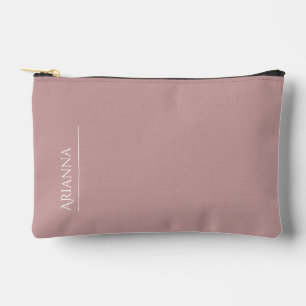 Pochette À Accessoires Rose poussiéreux personnalisé