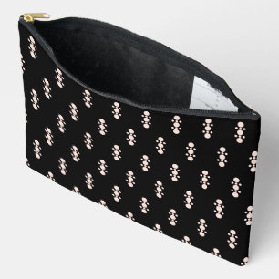 Pochette À Accessoires Rose sur Noir
