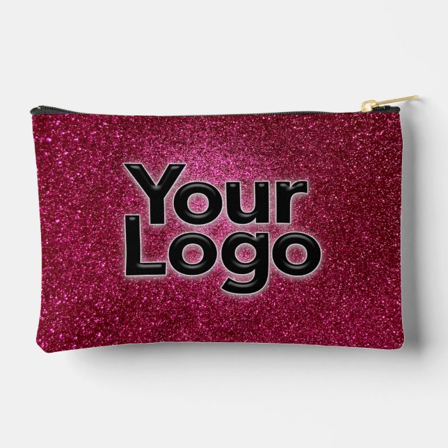 Pochette À Accessoires Ruby Red Metallic Sparkly Parties scintillant Luxe (Verso)