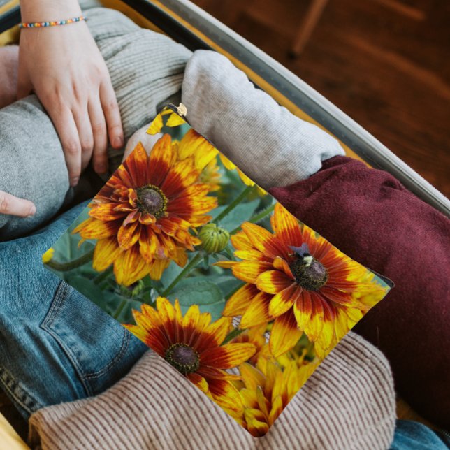 Pochette À Accessoires Rudbeckias jaune et bronze Floral (In Situ)