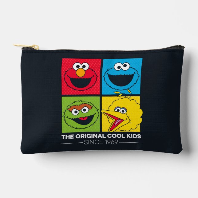 Pochette À Accessoires Rue Sésame | Les Enfants Cool d'origine (Recto)
