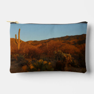 Pochette À Accessoires Saguaro Sunset I Arizona Désert Paysage
