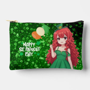 Pochette À Accessoires Saint Patrick's day mignonne, classe d'anime irlan