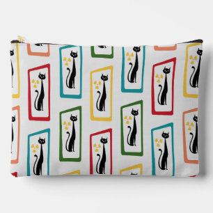 Pochette À Accessoires Schrödinger's Cat Mid Century Moderne multicolore