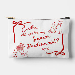 Pochette À Accessoires Serez-vous ma demande de Demoiselle d'Honneur Juni