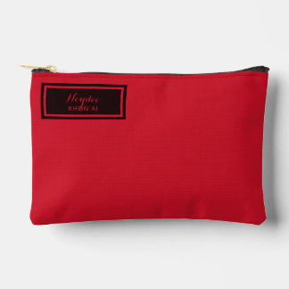 Pochette À Accessoires Serious Classic Minimal Simple Red