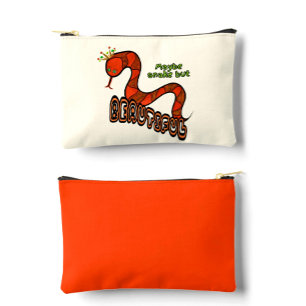 Pochette À Accessoires Serpent rouge