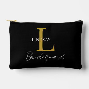 Pochette À Accessoires Simple Bridesmaid cadeau monogramme, nom