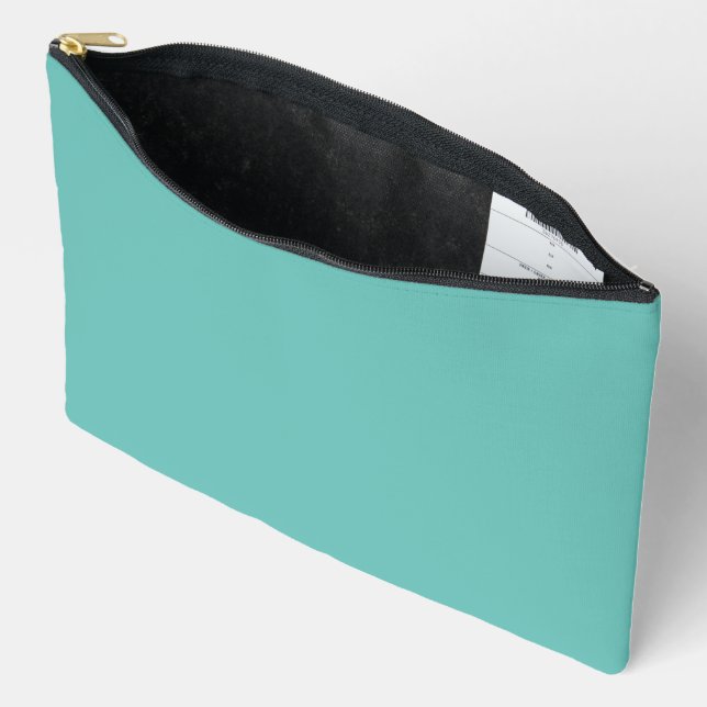 Pochette À Accessoires Simple lumière Turquoise Authority® Large (Ouvrir)