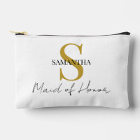 Simple Maid of Honor cadeau monogramme, nom