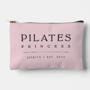 Pochette À Accessoires Simple Princesse Pilates Rose Pâle Personnalisée