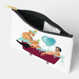 Pochette À Accessoires SlipperyJoe's deux gays hommes aiment la baignoire