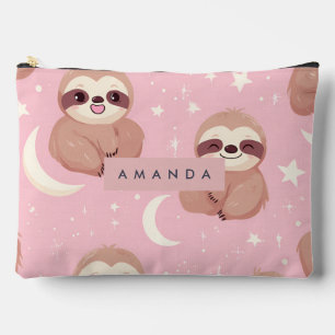 Pochette À Accessoires Sloth adorable personnalisé avec Motif étoile