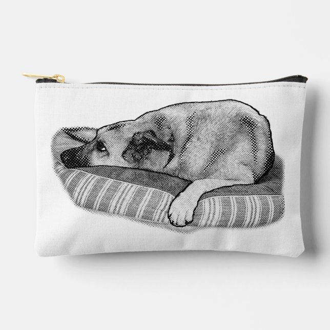 Pochette À Accessoires Soft Touch, Manga Dog Pouch (Recto)