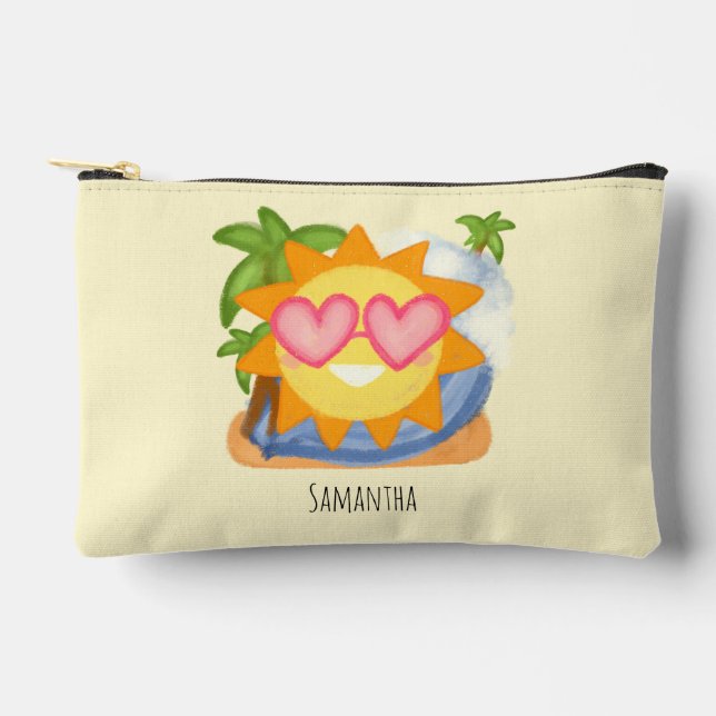 Pochette À Accessoires Soleil de vacances été détente (Recto)