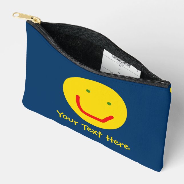 Pochette À Accessoires Soleil souriant, visage joyeux (Ouvrir)