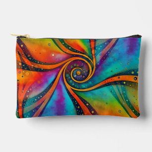 Pochette À Accessoires Spirales Abstraites de l'énergie - motif sans soud