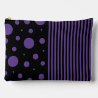 Spots et rayures en violet et noir