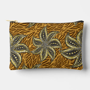 Pochette À Accessoires Style Batik Floral Abstrait africain