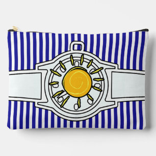 Pochette À Accessoires Sun Dial Wristwatch Bleu Grandes