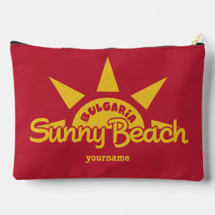 Pochette À Accessoires Sunny Beach BULGARIA nom personnalisé