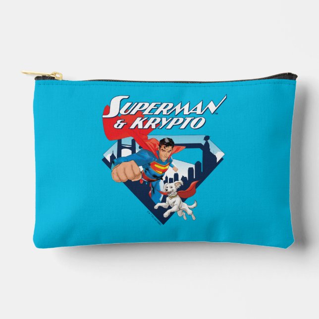 Pochette À Accessoires Superman & Krypto Soar (Recto)