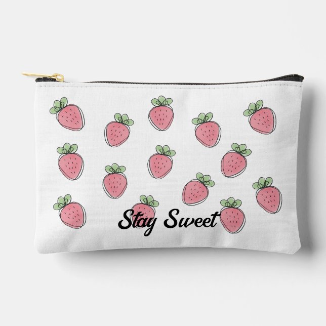 Pochette À Accessoires Sweet Strawberry Print (Recto)