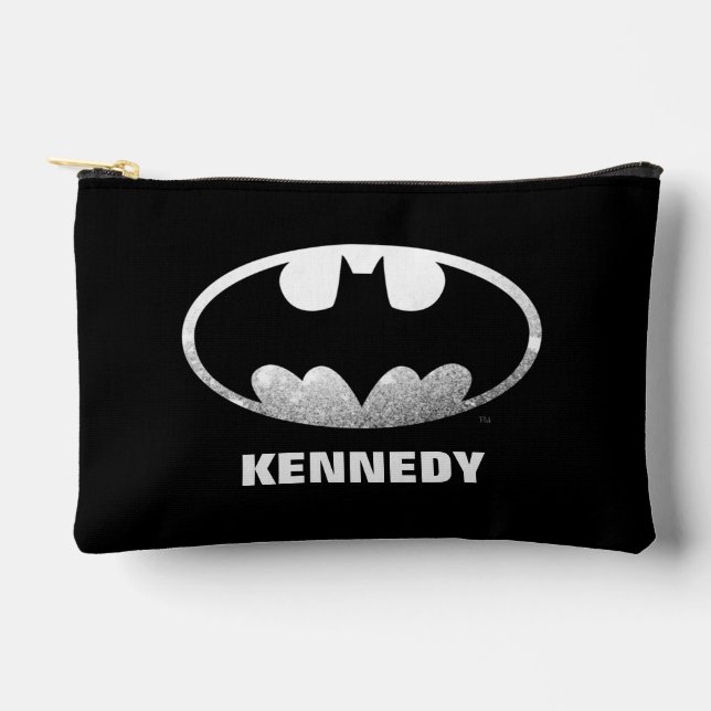 Pochette À Accessoires Symbole Batman | Logo Grainy (Recto)