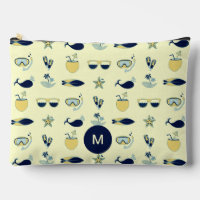 Symboles d'été tendance Motif Monogramme