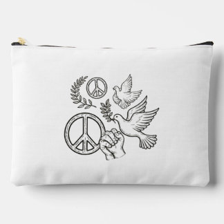 Pochette À Accessoires Symboles emblématiques de paix et d'unité