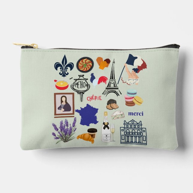 Pochette À Accessoires Symboles français (Recto)