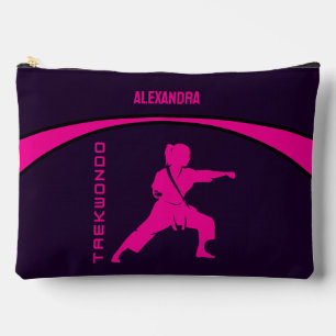 Pochette À Accessoires Taekwondo Joueuse fille, Cadeau d'anniversaire, Ka