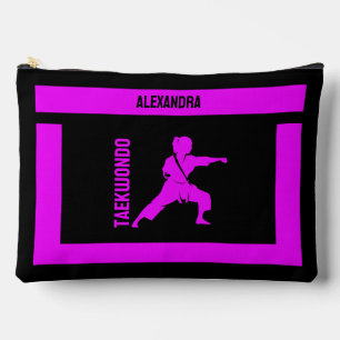 Pochette À Accessoires Taekwondo Joueuse fille, Cadeau d'anniversaire, Ka