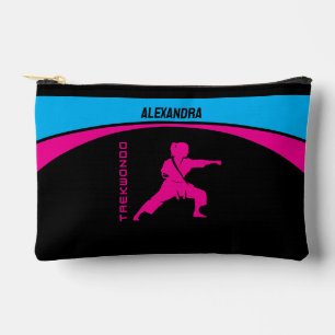 Pochette À Accessoires Taekwondo Joueuse fille, Cadeau d'anniversaire, Ka