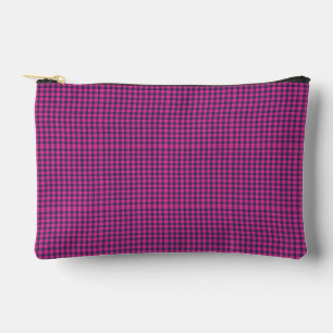 Pochette À Accessoires Tampon Néon Pixel Buffalo Rose et Nuit
