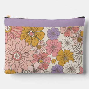 Pochette À Accessoires Tapis de bureau rétro bohème floral jardin