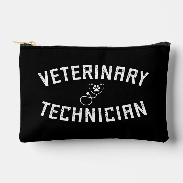 Pochette À Accessoires Technicien vétérinaire personnalisé (Recto)