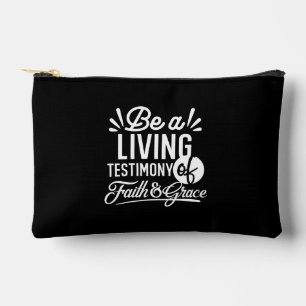 Pochette À Accessoires Témoignage de vie spirituelle Citation de foi et d