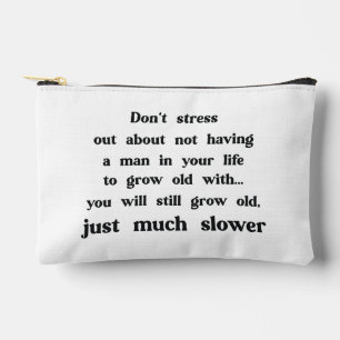 Pochette À Accessoires Texte drôle sur les femmes et les hommes.