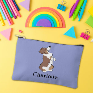 Pochette À Accessoires Texte personnalisé Bon Chien Aussie Fermeture écla